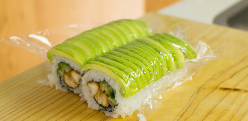 sushi de pollo teriyaki
