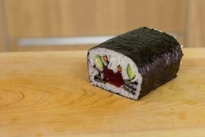 Decoracion rollo Sushi de Cangrejo