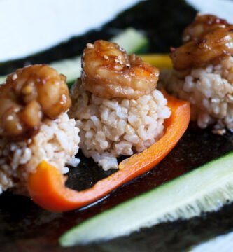 salsa para sushi con miel