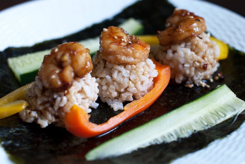 salsa para sushi con miel