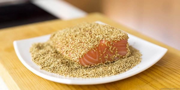 receta de sashimi salmon a la plancha