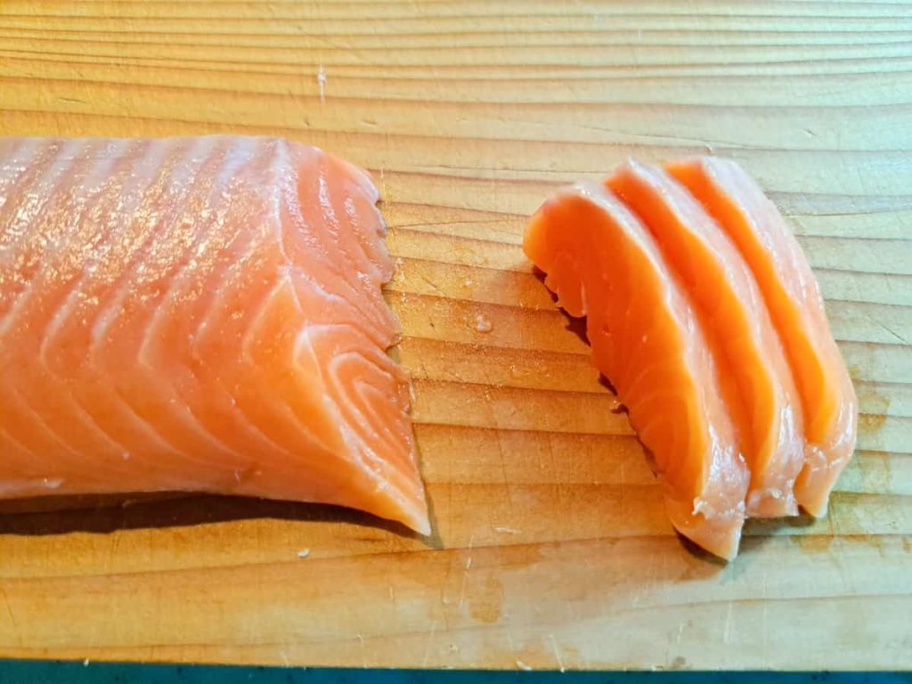receta sashimi de salmon hacer sushi
