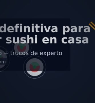 Cómo hacer sushi en casa paso a paso